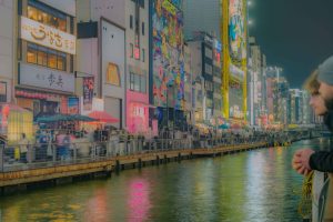 Canal of Neon Lights
