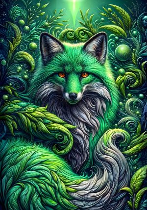 Money-attracting fox