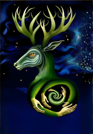 Nine-horned deer