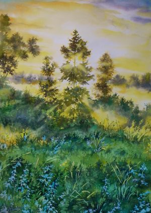 At sunrise