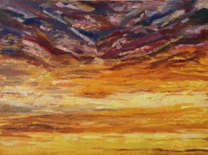 My sky - gold sunset