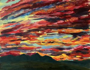 My sky – bloody sunset