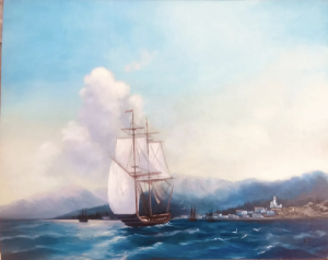 Sailboat in the bay