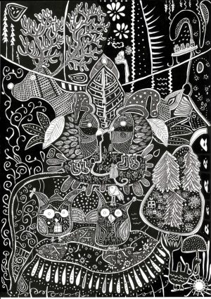 Winter garden (Original Artwork)