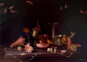 Still Life with Butterflies (Original Artwork)